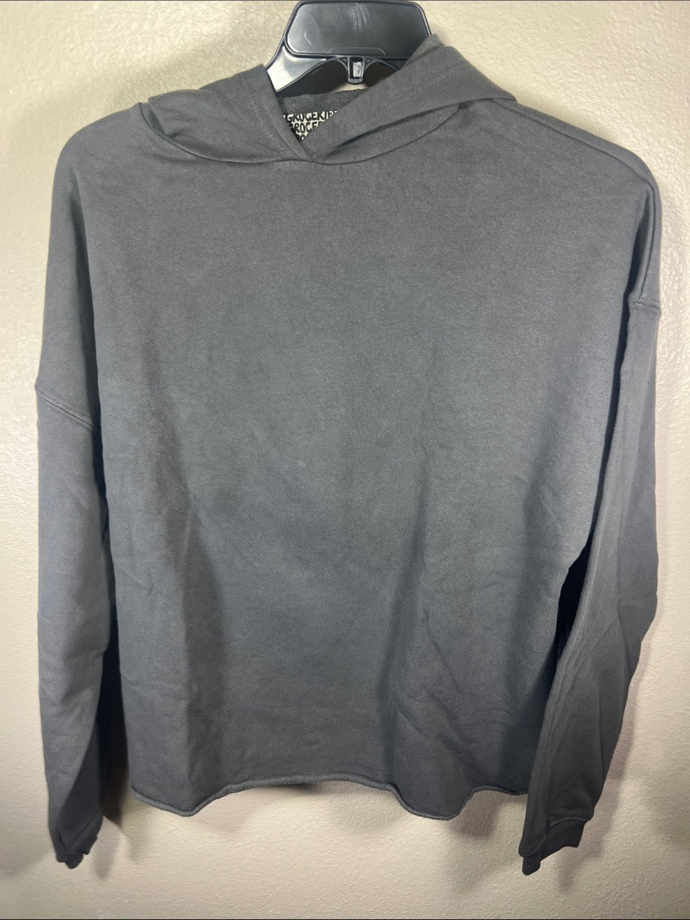 Groceries Men's Washed Charcoal Hooded Sweatshirt